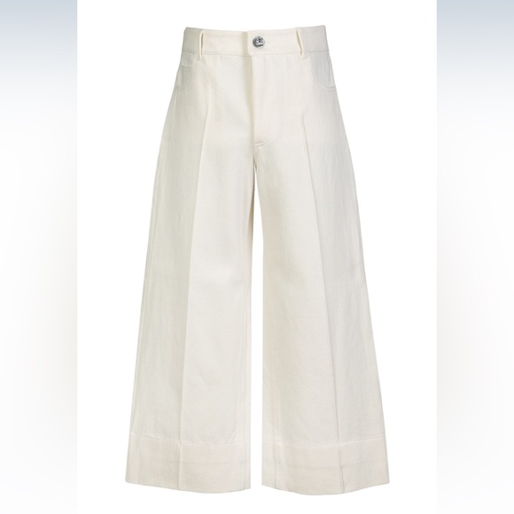 Wide-Leg White Pants - Picture 3 of 7